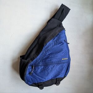 Vtg Old Navy Crossbody Sling Bag Adjustable O/S Blue 2000s Utility Gorpcore